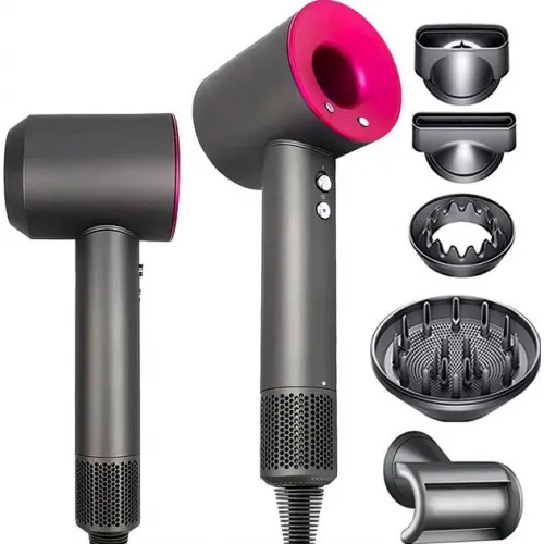 Професійний фен Magic Hair 5в1 з турбо режимом та іонізацією стайлер SmartX 5 магнітних насадок для укладання волосся 1600 Вт 