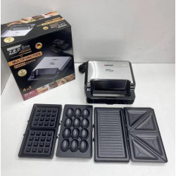 Бутербродниця гриль Zepline ZP-801 4в1 ліщина мультипекар вафельниця горішниця 2200 Вт