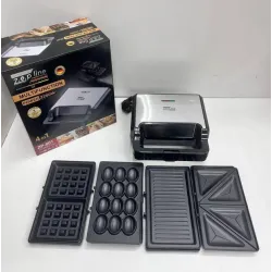 Бутербродниця гриль Zepline ZP-801 4в1 ліщина мультипекар вафельниця горішниця 2200 Вт