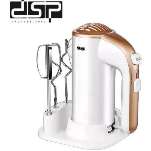 Міксер DSP KM2021 5 швидкостей для збивання 200W, потужний ручний побутовий кухонний міксер із двома виночками