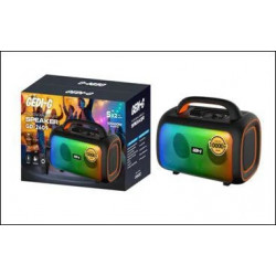 Аккумуляторная блютуз колонка 2 микрофона 2*5″ GD-2609