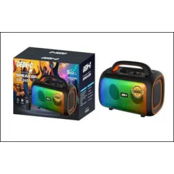 Аккумуляторная блютуз колонка 2 микрофона 2*5″ GD-2609