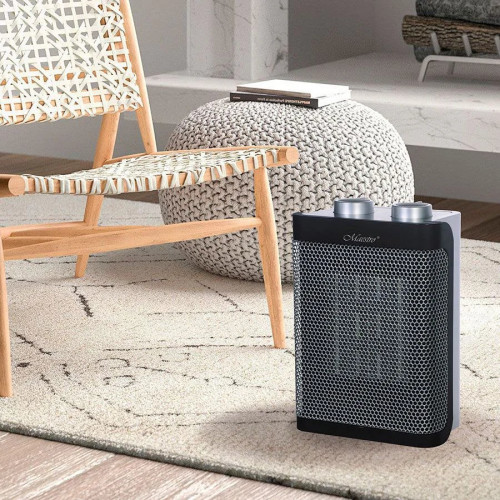 Тепловентилятор MR-924Два режими нагріву 1000/1500 ВтКерамічний нагрівальний елементПідтримує заданий режимЗахисний вимикач при перекиданніЗахист від перегрівуТермовимикач для додаткової безпеки