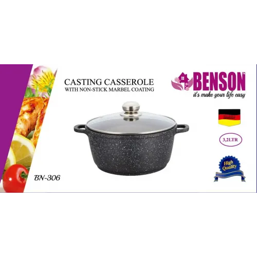 Казан с мраморным покрытием 3,2 литра BN-306