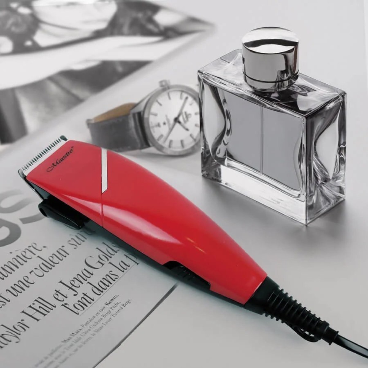 Машинка для стрижки волос MR-653C-RED (арт. 14816)