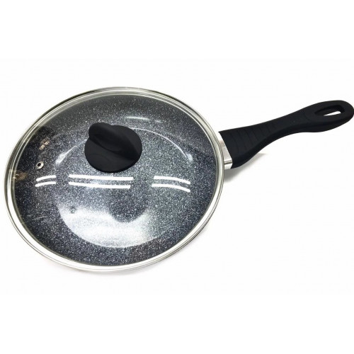 Сковорода антипригарное Гранитное покрытие с крышкой 24 см BN-574