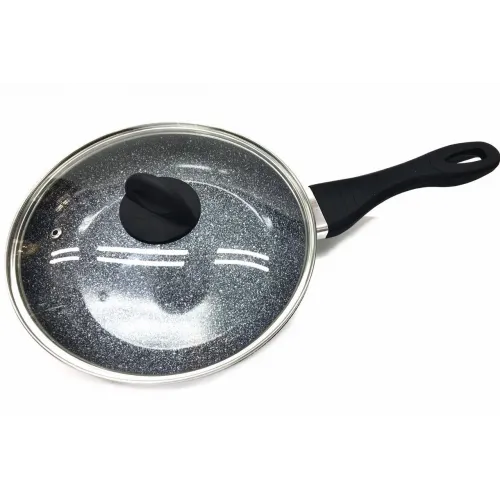 Сковорода антипригарное Гранитное покрытие с крышкой 24 см BN-574