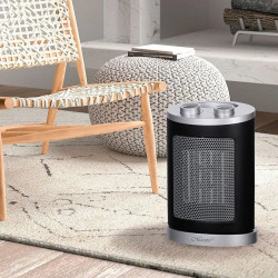 Тепловентилятор MR-925Два режими нагріву 1000/1500 ВтКерамічний нагрівальний елементПідтримує заданий режимЗахисний вимикач при перекиданніЗахист від перегрівуТермовимикач для додаткової безпеки