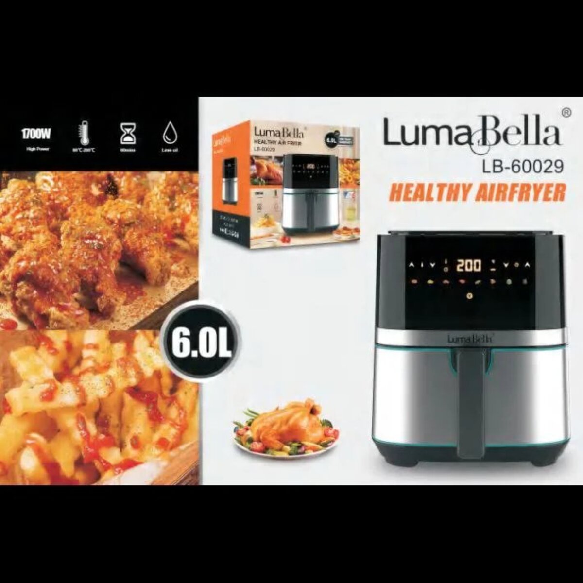 Аэрофритюрница LumaBella LB-60029 (арт. 14485)