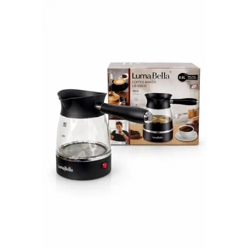 Электротурка LumaBella LB-59032, 600 мл
Электрическая турка LumaBella LB-59032 — удобное и стильное решение для приготовления ароматного кофе дома или в офисе. Корпус выполнен из прочного термостойкого стекла, что позволяет контролировать процесс закипани