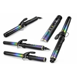 Плойка для завивки волос LumaBella 65018 (Ø 25 мм, до 230 °C)
Плойка LumaBella — это стильный и надёжный инструмент для создания красивых локонов и естественных волн. Благодаря керамическому покрытию с радужным эффектом она равномерно распределяет тепло, 