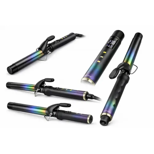 Плойка для завивки волос LumaBella 65018 (Ø 25 мм, до 230 °C)
Плойка LumaBella — это стильный и надёжный инструмент для создания красивых локонов и естественных волн. Благодаря керамическому покрытию с радужным эффектом она равномерно распределяет тепло, 