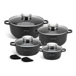 Набір посуду, каструль із мармуровим антипригарним покриттям Edenberg EB-8142