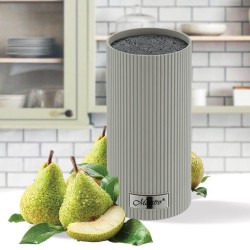 Колода для ножей MR-1437-GREY Эргономичный дизайн Высота: 22 см Материал — пластик с покрытием Soft-touch