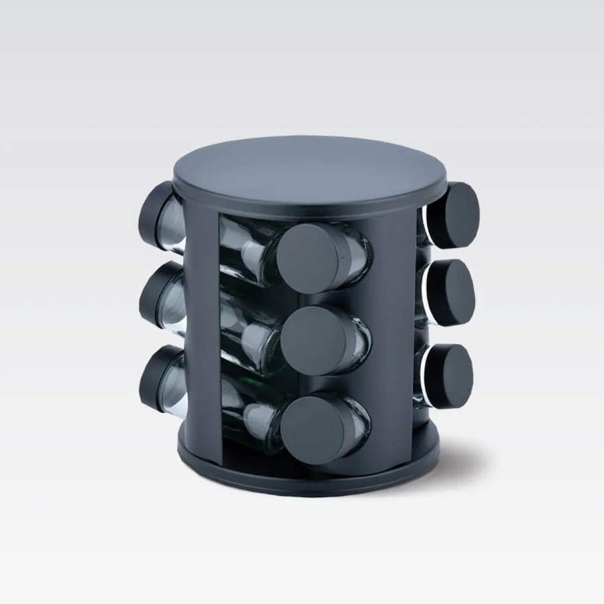 Набор ёмкостей для специй 12 шт. MR-1725-BLACK (арт. 14803)