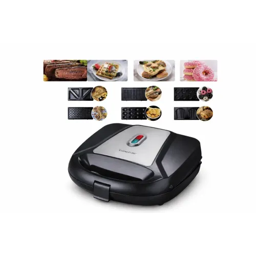 23$Мультифункциональный снек-мейкер LumaBella LB-58053 (6 в 1)
LumaBella LB-58053 — универсальный кухонный прибор для быстрого и удобного приготовления вкусных блюд дома. Один компактный девайс заменяет сразу несколько приборов и отлично подойдёт для ежед