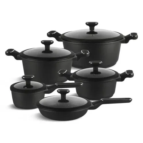 Набір посуду Edenberg із 10 предметів з мармуровим покриттям (EB-5631)