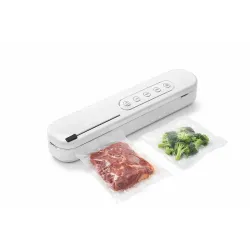 Современный вакуумный упаковщик — незаменимый помощник на кухне для длительного хранения продуктов. Устройство эффективно удаляет воздух из пакета и надежно запаивает его, сохраняя свежесть, вкус и полезные свойства продуктов в несколько раз дольше.
Преим