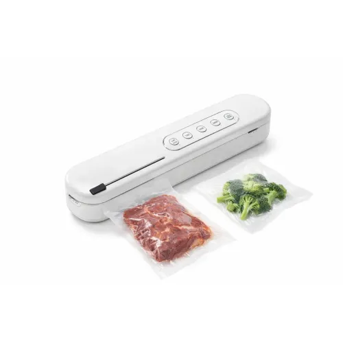 Современный вакуумный упаковщик — незаменимый помощник на кухне для длительного хранения продуктов. Устройство эффективно удаляет воздух из пакета и надежно запаивает его, сохраняя свежесть, вкус и полезные свойства продуктов в несколько раз дольше.
Преим