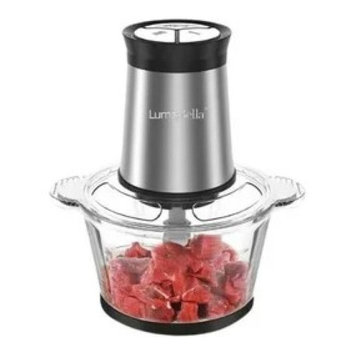 Измельчитель LumaBella LB-56011 емкость 3 л для измельчения и пюрирования больших объемов - мощный мотор 800 Вт для легкого измельчения и нарезки - система измельчения из нержавеющей стали с 6 лезвиями для точной нарезки - функция импульса  (арт. 22438)