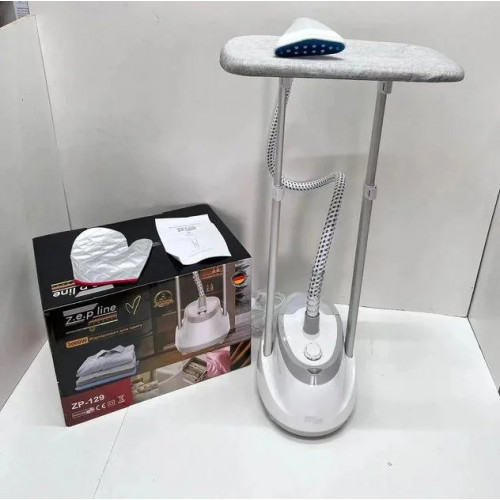 Відпарювач ZP-129 Zepline 3000W вертикальний потужний відпарювач, відпарювач одягу з дошкою для горизонтального відпарювання