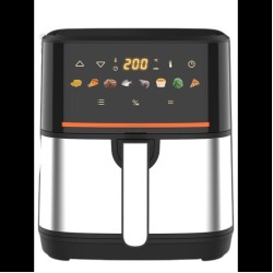 LB-60027 Аэрофритюрница LumaBella LB-60027 Характеристики: Мощность: 2200 Вт Объем: 7.5 литров Механическое управление Таймер: 60 минут Температурный режим: 80-200 °C 8 режимов приготовления: картофель фри, курица, рыба, мясо, овощи, выпечк