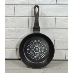 Сковорода Benson 24 см глибока з алмазним антипригарним покриттям з кришкою (BN-448)