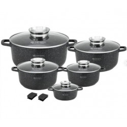 Набір каструль Edenberg EB-8184 мармурове покриття 10 предметів