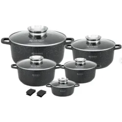 Набір каструль Edenberg EB-8184 мармурове покриття 10 предметів