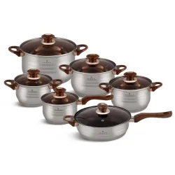 EB-1143 Посуды Набор Кухонной 12 Предметов 2.1/2.1/2.9/3.9/6.5/3.4 Лтр.