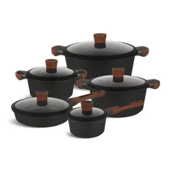 Набір посуду Edenberg із 10 предметів з мармуровим покриттям (EB-5648)