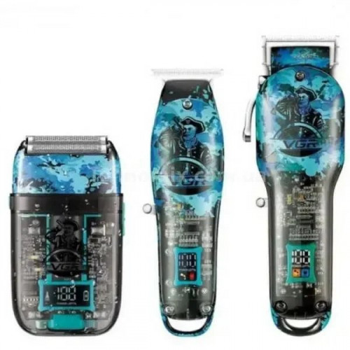 Набір для стрижки VGR V-645 Professional Set Blue Блакитний