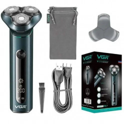 Портативна електробритва-шейвер VGR для гоління бороди та вусів 8 Вт V-310