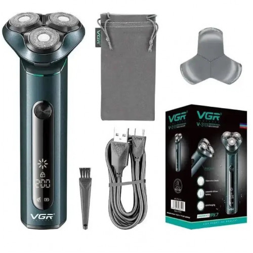 Портативна електробритва-шейвер VGR для гоління бороди та вусів 8 Вт V-310