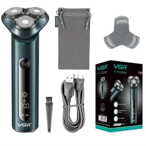 Портативна електробритва-шейвер VGR для гоління бороди та вусів 8 Вт V-310
