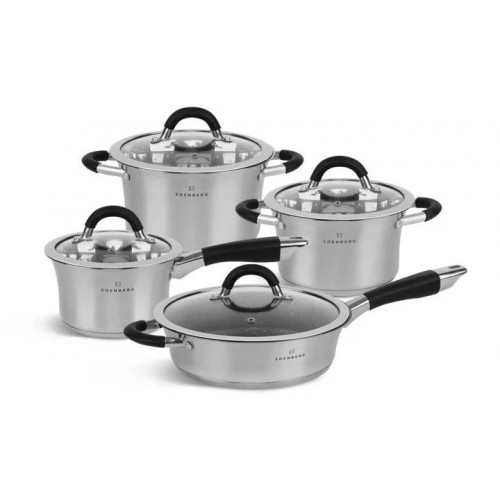 Набір посуду з нержавіючої стали 8 пр. Edenberg EB-2407