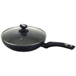 8.4$ EB-4109 Сковорода Зі Скляною Кришкою Мармурове Покриття 24 см.