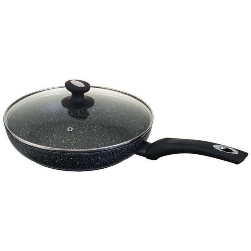 8.4$ EB-4109 Сковорода Зі Скляною Кришкою Мармурове Покриття 24 см.