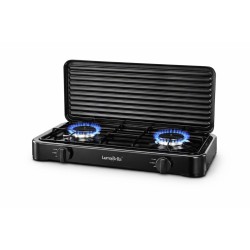 Газовая плита LumaBella LB-57006 — удобное и мощное решение для одновременного приготовления нескольких блюд. Оснащена двумя конфорками и складной крышкой, что делает её практичной для дома, дачи, временной кухни или коммерческого использов