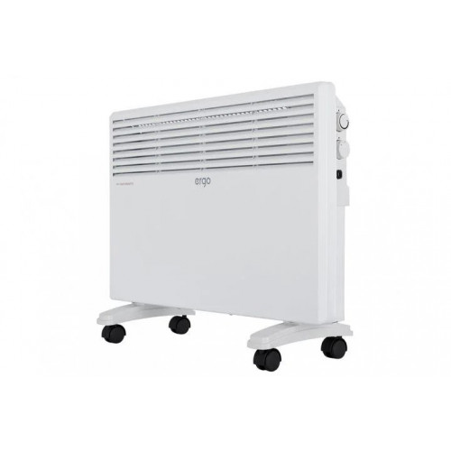 Електричний конвектор обігрівач 2 в 1 ERGO HC 221524 режими 750/1500 Вт термостат захист від перегріву влагозахист для підлоги настінний (закритий) 15 м2