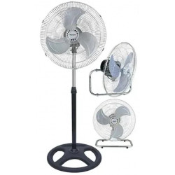 Вентилятор напольный (18 дюймов, 3 скорости, 1,25м, 3 лопасти) 3 в 1