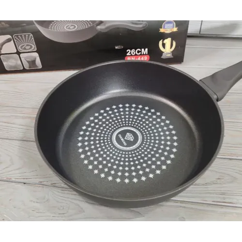 Cковорода глибока Benson з алмазним антипригарним покриттям 26см 3,1л (BN-449)