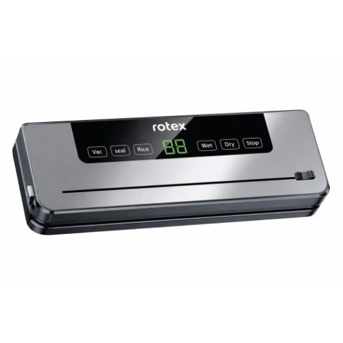 Вакууматор Rotex RVS120-S SuperVac 110Вт — вакуумний пакувальник 30 см, запайка пакетів, плівка 5 м, Sous-Vide