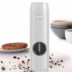 Электрический измельчитель MR-1615 Электрический измельчитель Литиевый аккумулятор Li-Ion 300 mAh; входное напряжение: 5V USB кабель в комплекте Время полного заряда аккумулятора: 2,5 часа, подсветка во время зарядки Обьем резервуара: 70 г 