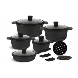 Набір каструль Edenberg з антипригарним мармуровим покриттям 12 предметів (EB-5644)