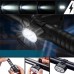 Велофонарь аккумуляторный передний и задний ZH-078-2LED фонарь + STOP-14SMD, Стоп-сигнал на заднюю раму - фото 3