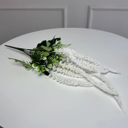 Ветка амаранта искусственная 5шт/уп. Цвет: белый