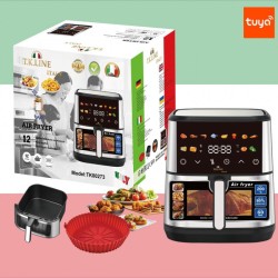 Аерофритюрниця T.K.Line TK00273 12 л з Wi-Fi Tuya Smart, 2 ТЕНами, LED-дисплеєм і керамічною чашею