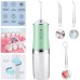 Іригатор для чищення зубів та порожнини рота Oral Irrigator з акумулятором та змінними насадками. Колір: зелений - фото 3