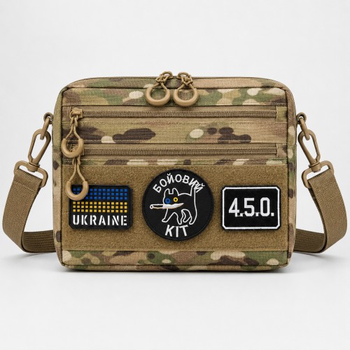 Мужская тактическая сумка Multicam EDC Cordura 600D, сумка для патчей и шевронов мультикам
